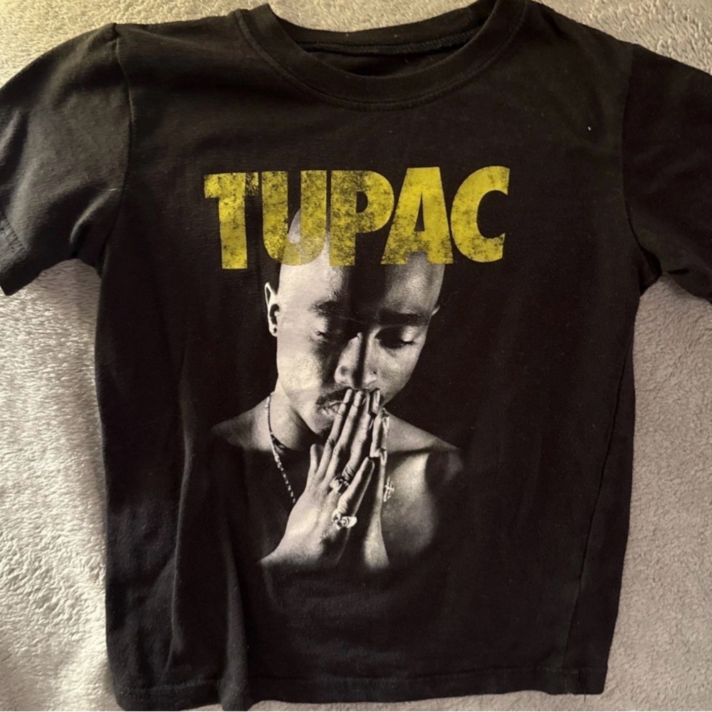 Tupac Vintage Toddler Black T-Shirt 5T Shirt 2PAC Rap Hip Hop